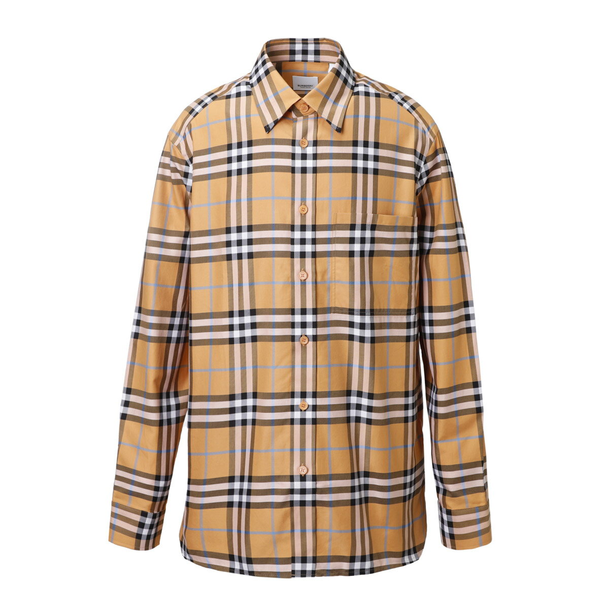 【6万円均一】【5/10限定!当選確率1/2!MAX100%POINT BACK!※要エントリー】バーバリー BURBERRY 長袖レギュラーカラーシャツ 総柄シャツ オレンジ 8071523 dustyorange ip chk CAXBRIDGE【返品送料無料】[2023AW]