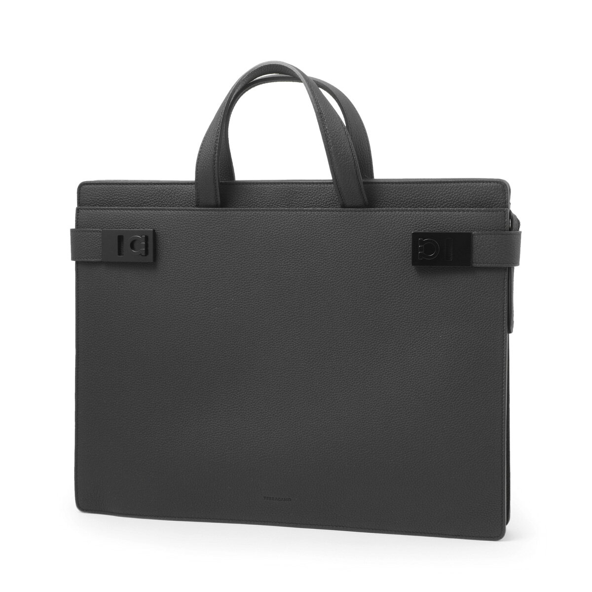 Ferragamo FERRAGAMO briefcase business bag black men's twins 241258 763935 nero [free return shipping]