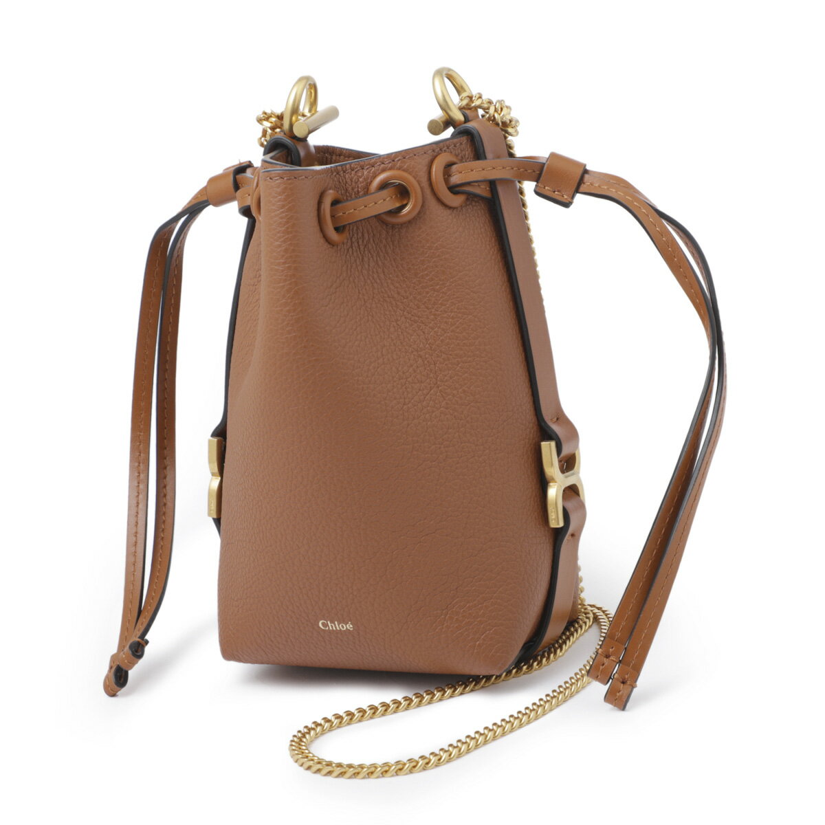 【10万1円均一】クロエ Chloe バケットバッグ ショルダーバッグ ブラウン chc23ap844i31 25m tan MARCIE MICRO BUCKET【返品送料無料】[2023AW]