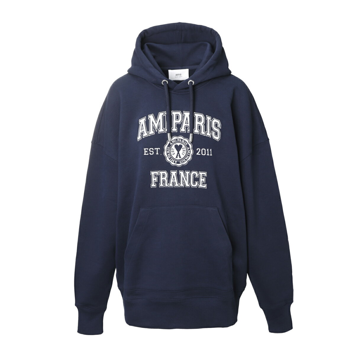 アミ AMI ALEXANDRE MATTIUSSI パーカ フーディ ブルー usw208 747 491 nauticblue AMI PARIS FRANCE HOODIE