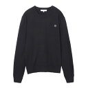 【5/1限定!当選確率1/2!MAX100%POINT BACK!※要エントリー】メゾンキツネ MAISON KITSUNE クルーネックセーター ブラック メ...
