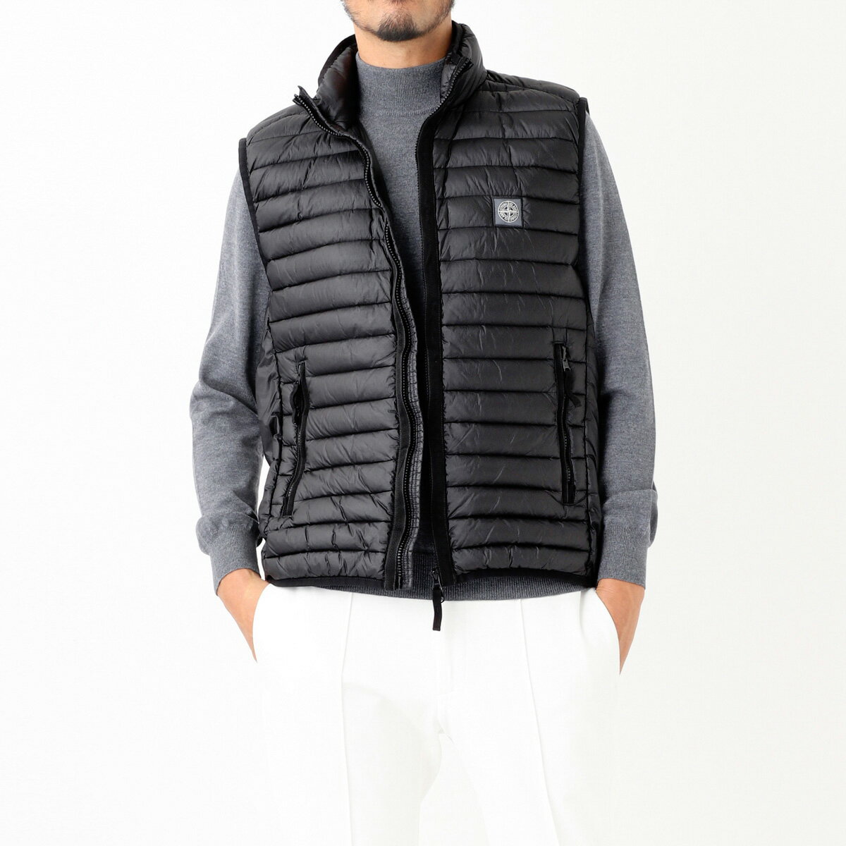 ストーンアイランド ストーンアイランド STONE ISLAND ダウンベスト ブラック 7915g0224 v0029 G0224 LOOM WOVEN CHAMBERS RECYCLED NYLON DOWN-TC【返品送料無料】[2023AW]