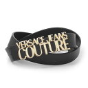 ベルサーチ 【5/1限定!当選確率1/2!MAX100%POINT BACK!※要エントリー】ヴェルサーチェ VERSACE JEANS COUTURE ベルト ブラック 75ya6f09 zp228 g89【返品送料無料】[2023AW]