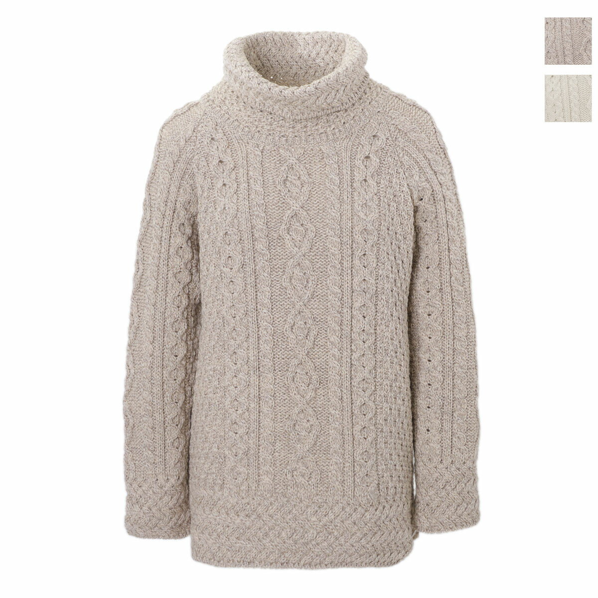 アランウーレンミルズ aran WOOLLEN MILLS タートルネック ニット a191 077 VENTED ROLL NECK JUMPER