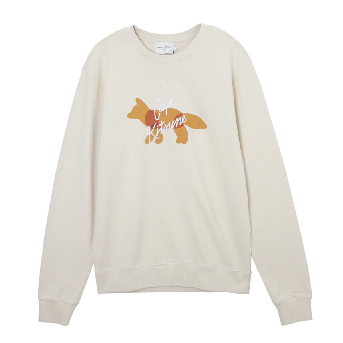 メゾンキツネ MAISON KITSUNE スウェット ベージュ メンズ レディース spcku00303 p203 latte FOX CAFE KITSUNE CLASSIC SWEATSHIRT【返品送料無料】のサムネイル