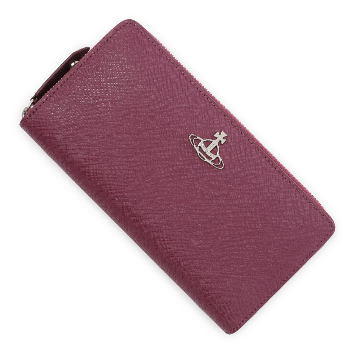 ヴィヴィアンウエストウッド Vivienne Westwood ラウンド長財布 51050022 l001n la j401 purple SAFFIANO ZIP ROUND WALLET【返品送料無料】[2023AW]