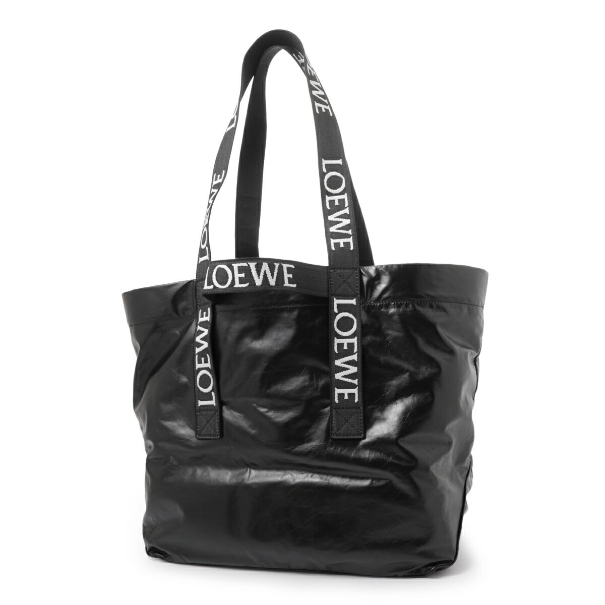 ロエベ バッグ（レディース） ロエベ LOEWE トートバッグ ショッピングバッグ ブラック b507x23x01 1100 FOLD SHOPPER LARGE【返品送料無料】[2023AW]