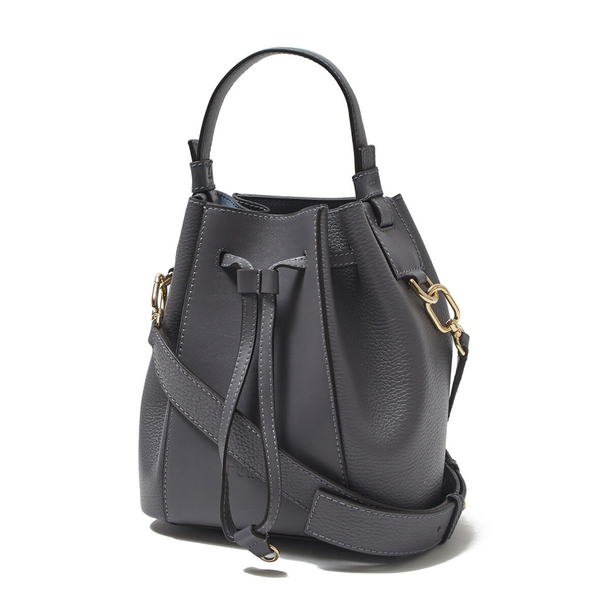 フルラ ショルダーバッグ（レディース） フルラ FURLA バケットバッグ 2WAY ショルダーバッグ グレー wb00353 bx0053 2269s soil FURLA MIASTELLA MINI BUCKET BAG【返品送料無料】[2023AW]