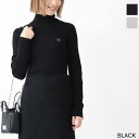 メゾンキツネ MAISON KITSUNE タートルネック ニット レディース lw00806kt1091 p199 black TONAL FOX HEAD PATCH FINE RIBBED TURTLENECK【返品送料無料】