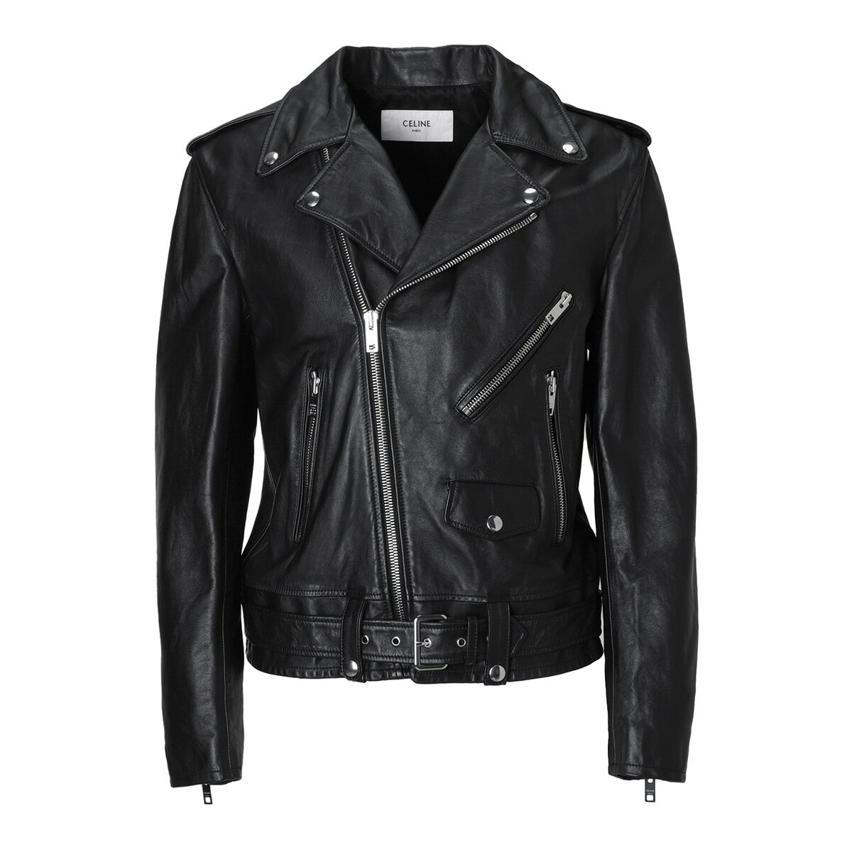 セリーヌ CELINE レザージャケット ライダースジャケット ブラック 2e158 599e 38no CLASSIC BIKER IN CALFSKIN BLACK