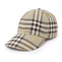 【6/1限定!当選確率1/2!MAX100%POINT BACK!※要エントリー】【アウトレット】バーバリー BURBERRY ベースボールキャップ ベージュ ...