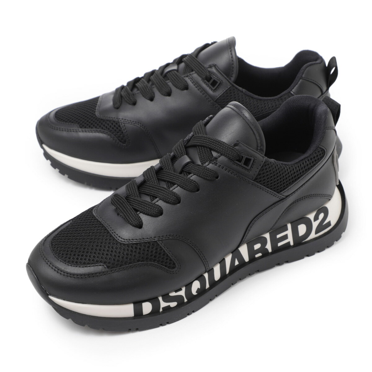 ディースクエアード DSQUARED2 スニーカー ブラック snm0213 01502331 m2717 RUNNING【返品送料無料】[2023AW]