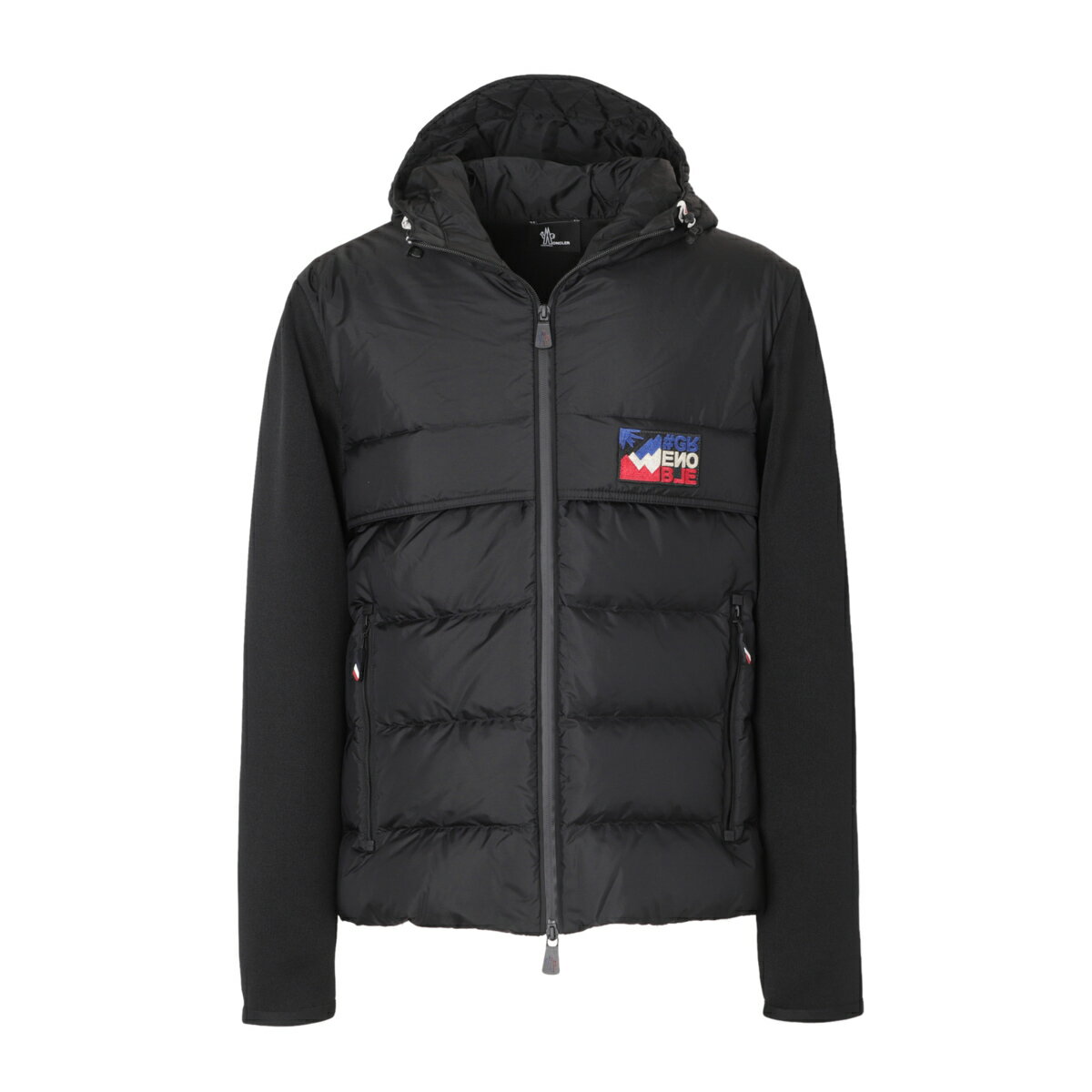 モンクレール グルノーブル MONCLER GRENOBLE ダウン切り替え ジップアップ カーディガン ブラック メンズ 9b00002 m1124 999【返品送料無料】【ラッピング無料】[2023AW]