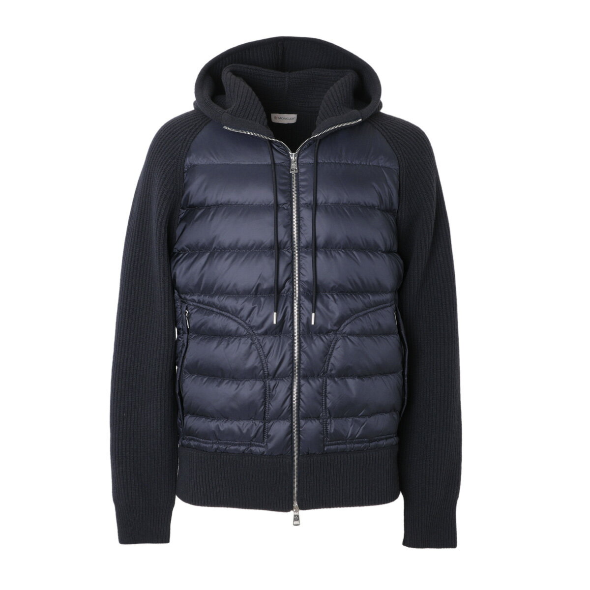 モンクレール MONCLER ダウン切り替え ジップアップ カーディガン ブルー メンズ 9b00020 m1241 742【返品送料無料】【ラッピング無料】[2023AW]