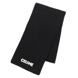 セリーヌ マフラー（レディース） セリーヌ CELINE マフラー ブラック メンズ 2ac35 423p 38no【返品送料無料】【ラッピング無料】[2023AW]