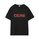 【4/18限定 当選確率1/2 MAX100 POINT BACK ※要エントリー】セリーヌ CELINE クルーネックTシャツ ブラック メンズ 2x51i 671q 38br【返品送料無料】【ラッピング無料】