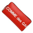 コム デ ギャルソン COMME des GARCONS ラウンドファスナー長財布 小銭入れ付き ロングウォレット レッド メンズ レディース sa0110hl red Huge Logo【あす楽対応_関東】【返品送料無料】【ラッピング無料】[2023AW]