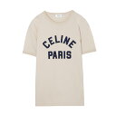 セリーヌ CELINE クルーネックTシャツ ベージュ レディース 2x29h 671q 03do T-SHIRT 70 039 S CELINE PARIS【返品送料無料】【ラッピング無料】