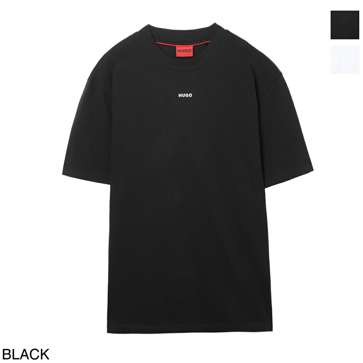 【アウトレット】【ラスト1点】ヒューゴヒューゴボス HUGO HUGOBOSS クルーネックTシャツ メンズ dapolino 50488330 10248326 001 DAPOLINO RELAXED FIT【返品送料無料】【ラッピング無料】[2024SS][outnew]