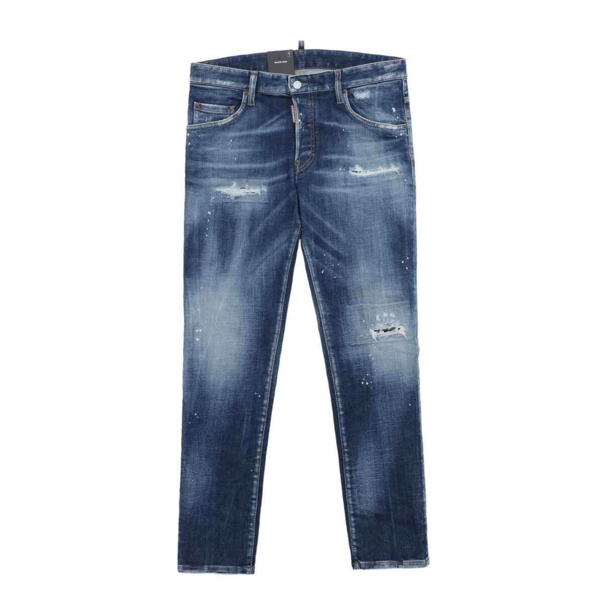 【アウトレット】【ラスト1点】ディースクエアード DSQUARED2 ボタンフライジーンズ ブルー メンズ s74lb1328 s30872 470 SKATER JEANS【返品送料無料】【ラッピング無料】