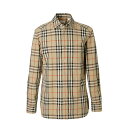 バーバリー バーバリー BURBERRY 長袖レギュラーカラーシャツ 総柄シャツ ブラウン メンズ 8070577 archivebeige ip chk M CASUAL SHIRTS【返品送料無料】【ラッピング無料】[2024SS]