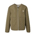 メゾンキツネ MAISON KITSUNE ノーカラージャケット グリーン メンズ lm02106wq4016 p360 khaki QUILTED BLOUSON IN NYLON WITH INSTITUTIONAL FOX HEAD PATCH【あす楽対応_関東】【返品送料無料】【ラッピング無料】[2023AW]