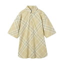 バーバリー バーバリー BURBERRY 半袖シャツ ベージュ メンズ 8082478 flax ip check CHECK COTTON SHIRT SHORT SLEEVE【返品送料無料】【ラッピング無料】[2024SS]