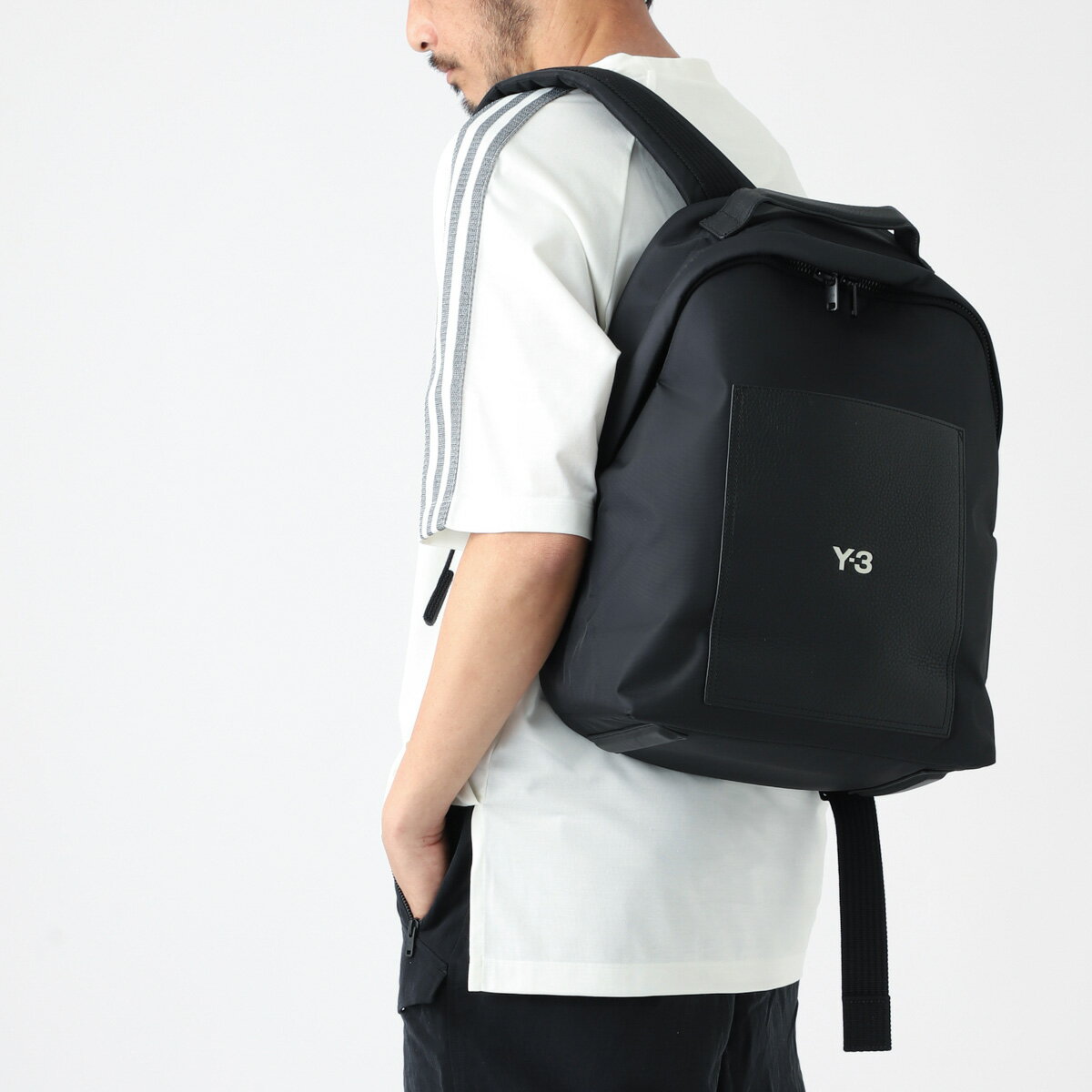 ワイスリー Y-3 バックパック リュックサック ブラック メンズ iy0096 black Y-3 LUX BP【返品送料無料】【ラッピング無料】[2024SS]