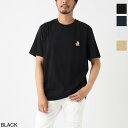 【4/20限定 当選確率1/2 MAX100 POINT BACK ※要エントリー】メゾンキツネ MAISON KITSUNE クルーネックTシャツ ブラック メンズ mm00125kj0008 p199 black SPEEDY FOX PATCH COMFORT TEE-SHIRT【返品送料無料】【ラッピング無料】 2024SS