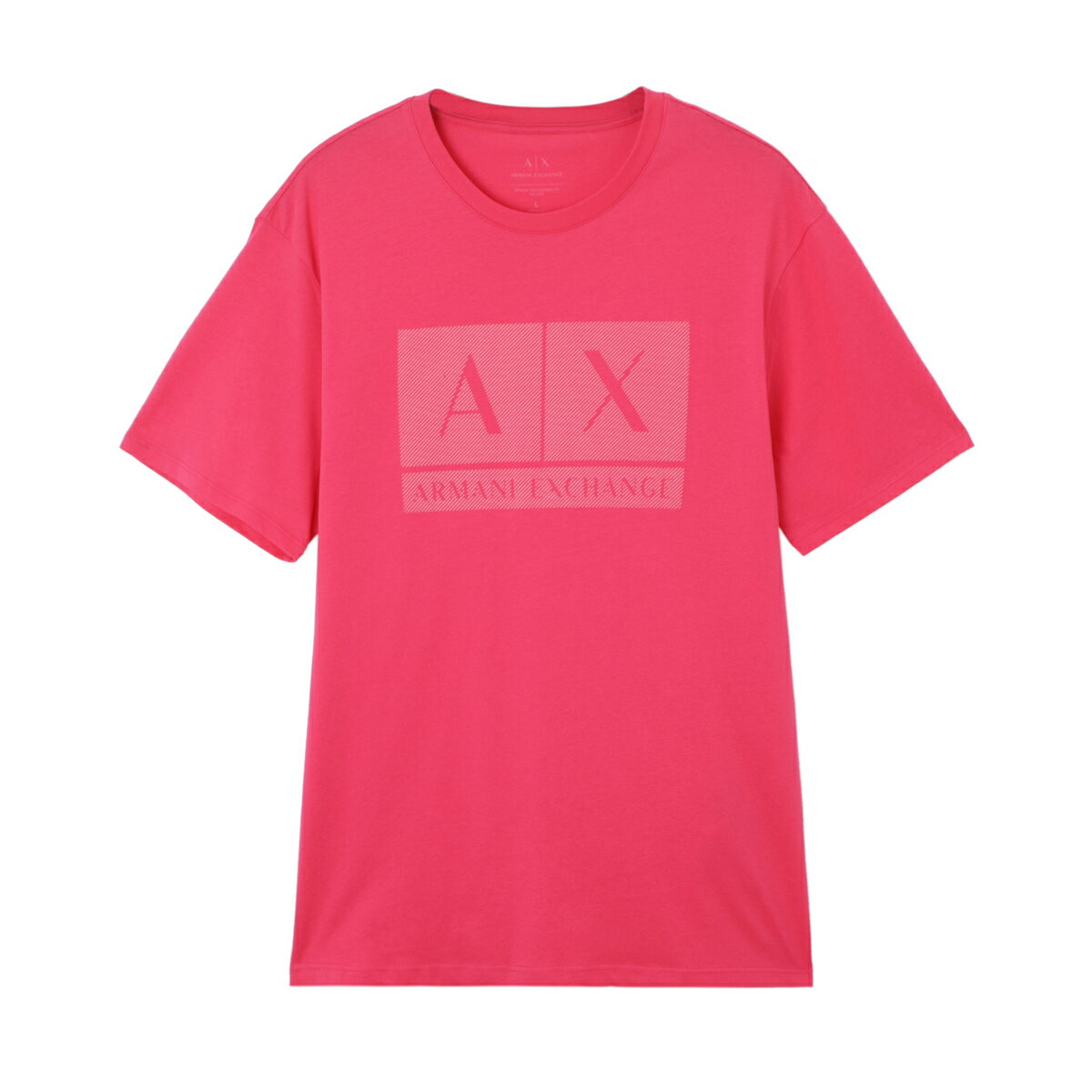 【5/10限定!当選確率1/2!MAX100%POINT BACK!※要エントリー】アルマーニエクスチェンジ ARMANI EXCHANGE クルーネックTシャツ ピンク メンズ 3dztce zj3vz 14bl【返品送料無料】【ラッピング無料】[2024SS]