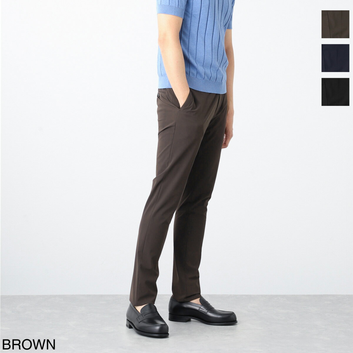 ピーティートリノ PT TORINO ノープリーツ スラックス メンズ 大きいサイズあり cods01z00cl1 cv16 0190 BUSINESS SUPER SLIM FIT【返品送料無料】【ラッピング無料】[2024SS]