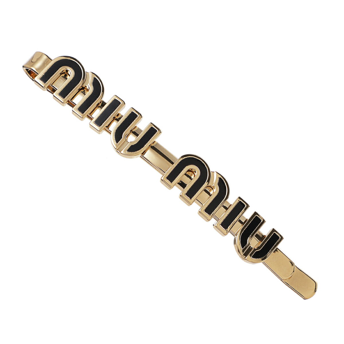 ミュウミュウ miu miu ヘアクリップ ヘアピン ブラック レディース 5if146 2f6t f0002【返品交換不可】のサムネイル