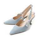 【アウトレット】【ラスト1点】ディオール DIOR パンプス ブルー レディース kcp866efr 33b DECOLLEETE SLINGBACK J'AD...