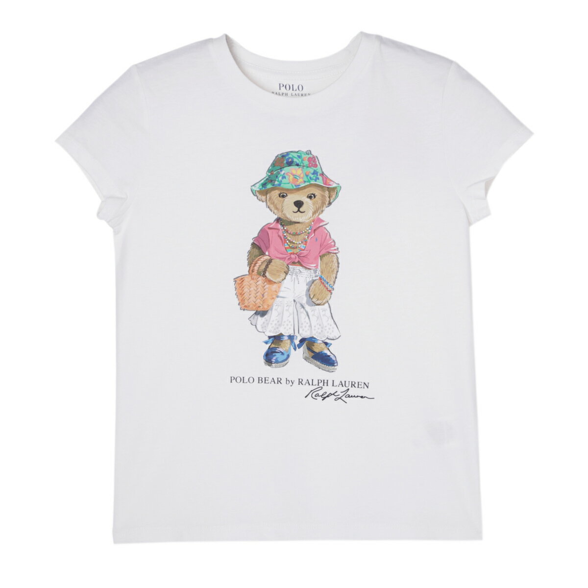 ポロラルフローレン POLO RALPH LAUREN クルーネックTシャツ KIDS キッズ ガールズ ホワイト レディース 31393916 6001 SHORT-SLEEVE COTTON JERSEY NOVELTY BEAR GRAPHIC T-SHIRT【返品送料無料】のサムネイル