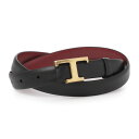 トッズ TODS リバーシブルベルト マルチカラー レディース xcwtsb30100rbr6o77 black red T TIMELESS REVERSIB...