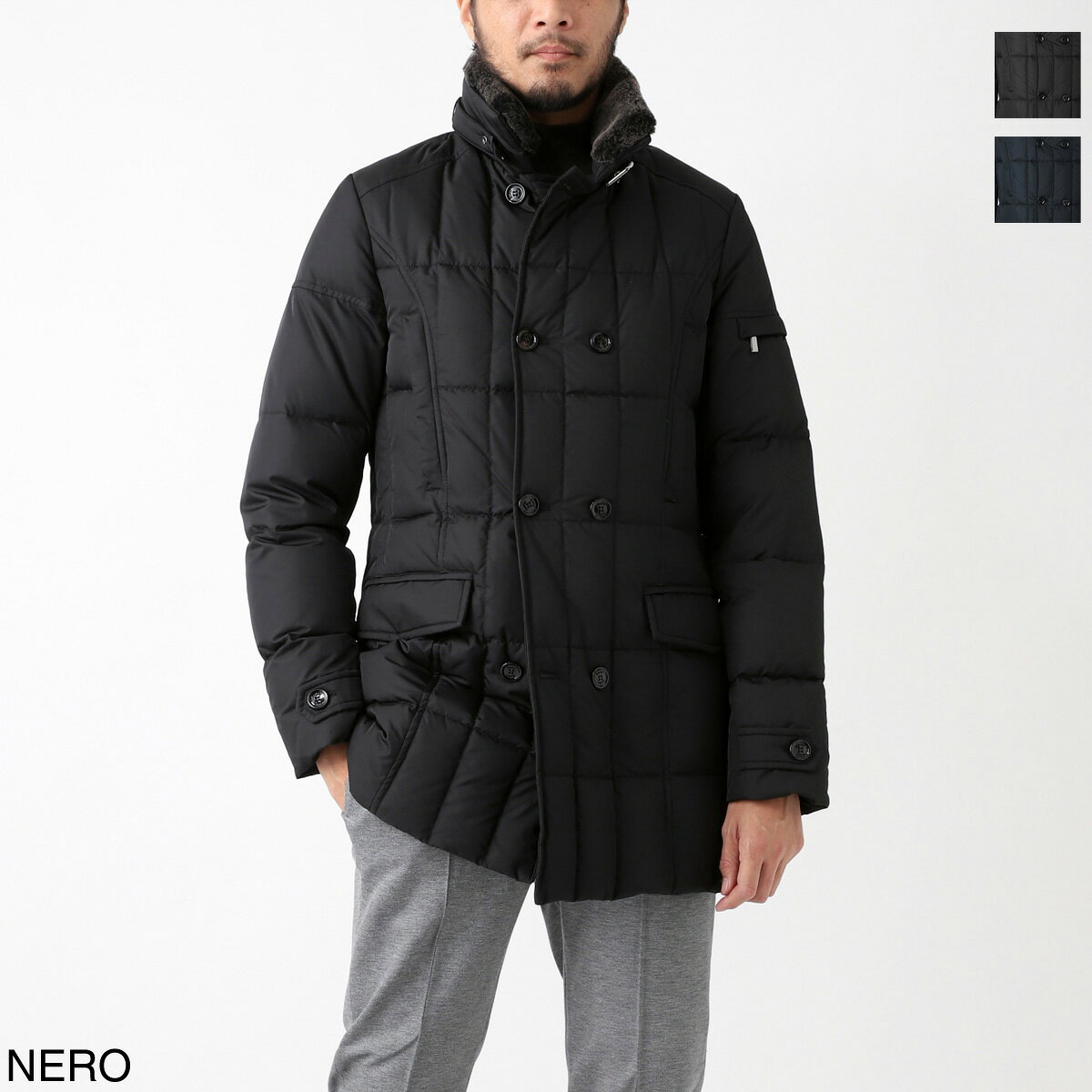 ムーレー MOORER ダウンジャケット メンズ morris km nero MORRIS-KM【 ...