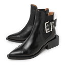 ガニー GANNI チェルシーブーツ ブラック レディース s2226 099 black CHUNKY BUCKLE CHELSEA BOOTS【返品送料無料...