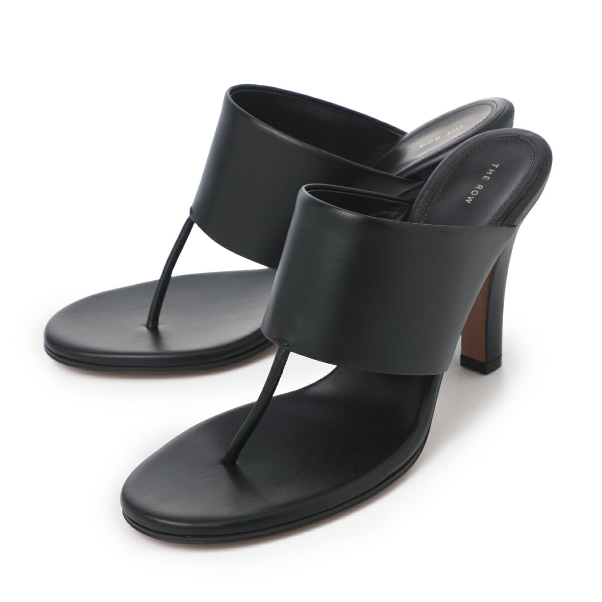   THE ROW  ȥ󥰥 ֥å ǥ 礭 f1533 l57 blk SIGNUM HEEL SANDAL...