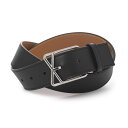 ロエベ LOEWE ベルト ブラック メンズ e619z20x93 1341 LAYERED CROSS BUCKLE BELT 3.5【返品送料無料】[202...