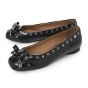 ガニー GANNI バレエシューズ フラットシューズ ブラック レディース 大きいサイズあり s2755 099 black EYELETS BOW BALLE...