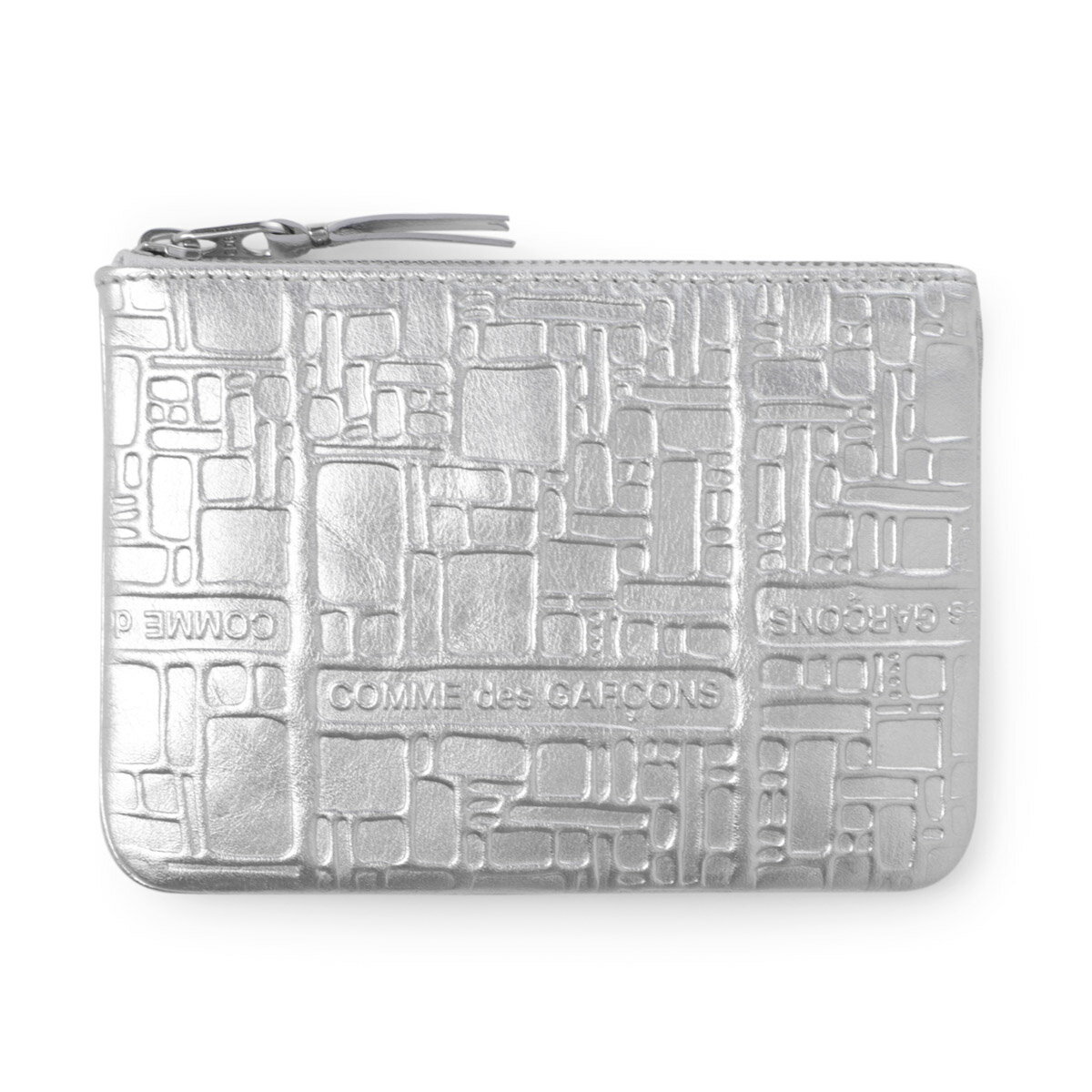 Rakuten - コム デ ギャルソン COMME des GARCONS コインケース シルバー メンズ sa8100eg silver EMBOSSED LOGOTYPE【返品送料無料】