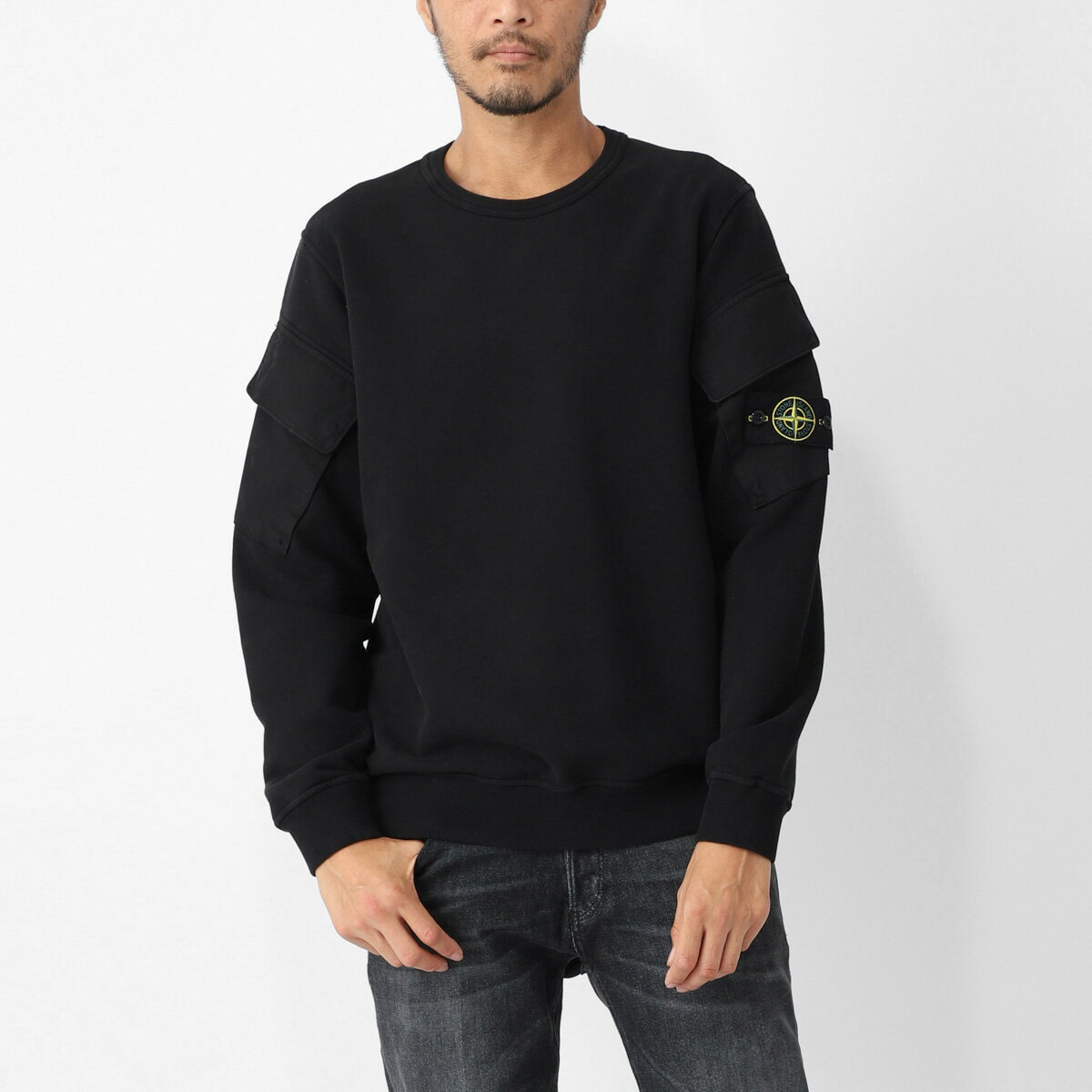 関税込★STONE ★コットン フリース マンツーマンTシャツ 関税込☆STONE ☆コットン フリース マンツーマンTシャツ