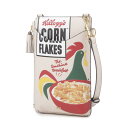 アニヤ・ハインドマーチ ANYA HINDMARCH スマートフォンポーチ ベージュ レディース 179737 chalk CORNFLAKES ZIP PHO...