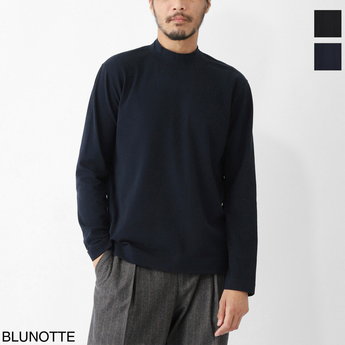 Rakuten - チルコロ CIRCOLO 1901 モックネックカットソー メンズ cn4951 851 MOCKNECK JERSEY CASHMERE TOUCH カシミアタッチ【返品送料無料】