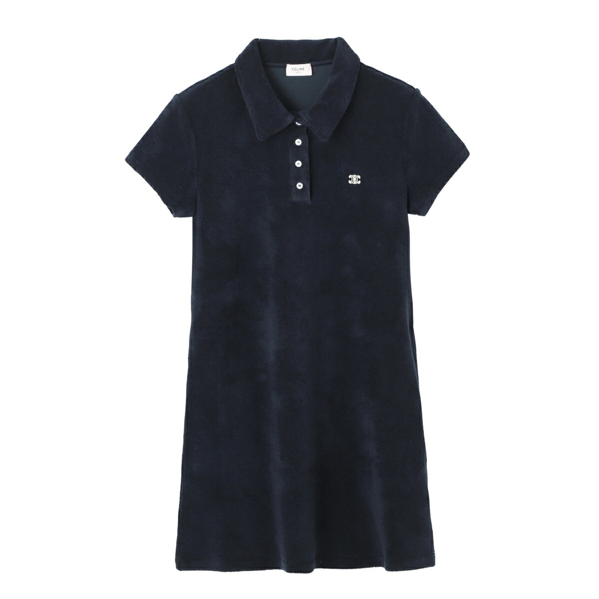 Rakuten - セリーヌ CELINE ミニワンピース ポロドレス ブルー レディース rr0e5 0a80 07yc MINI ROBE POLO TRIOMPHE【返品送料無料】