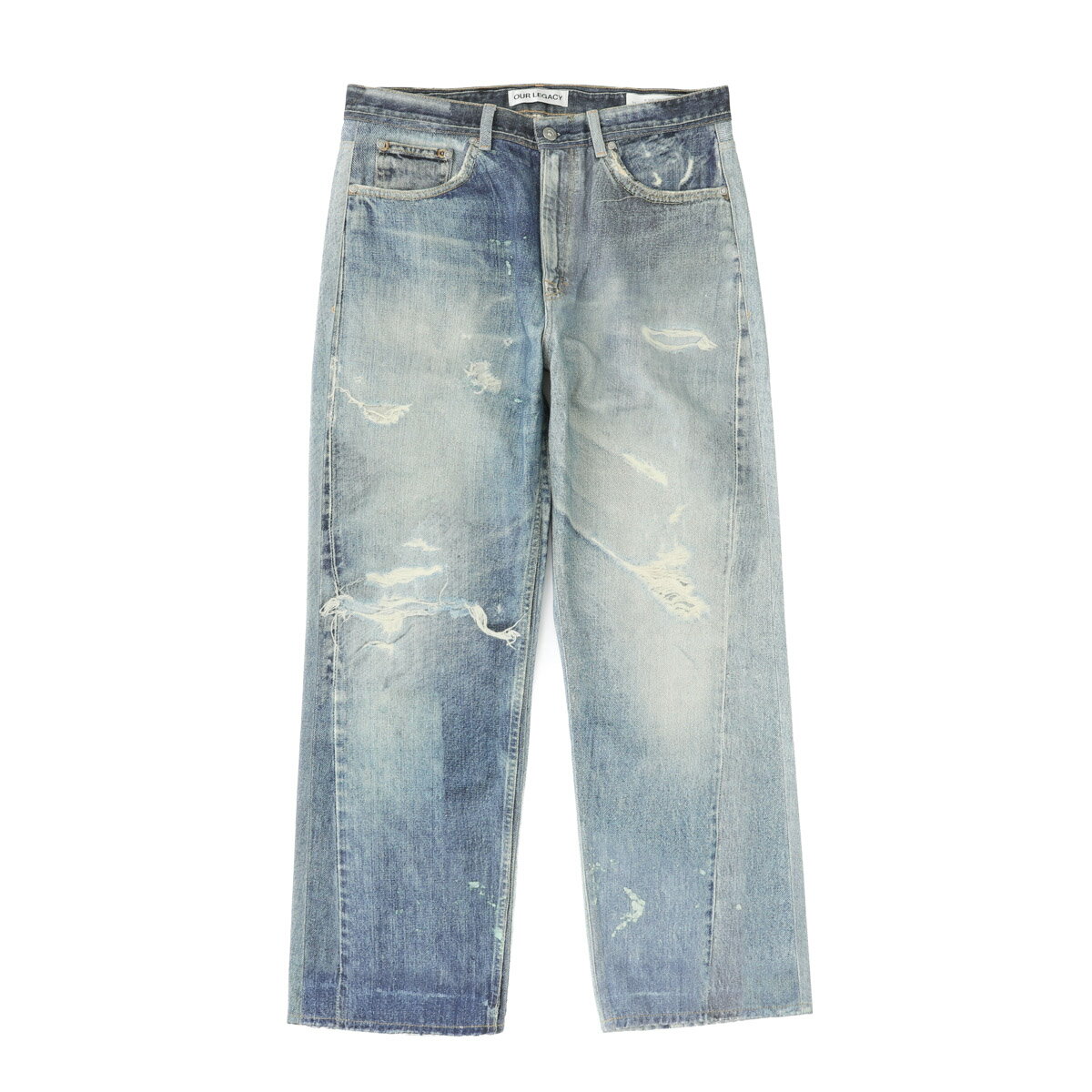 ����쥬���� OUR LEGACY ���åץե饤������ �֥롼 ��� m4205tdd digital denim print THIRD CUT��������...