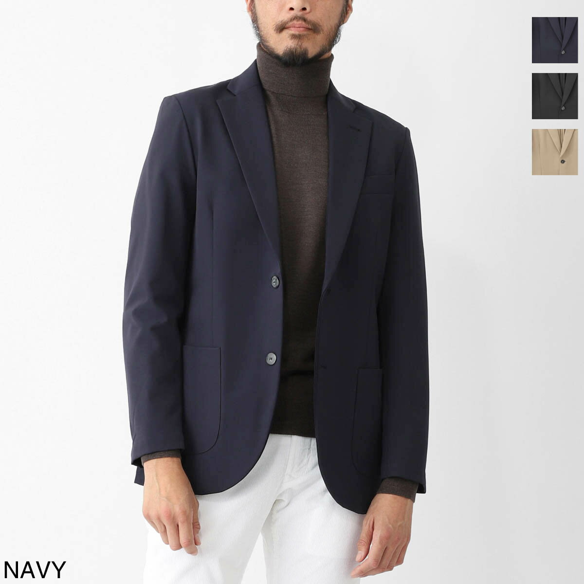 Rakuten - 【アウトレット】ジャブス アルキヴィオ GIAB'S ARCHIVIO 2つボタン イージージャケット シングルジャケット メンズ 大きいサイズあり strozzi l a5772 80 STROZZI/L【返品送料無料】