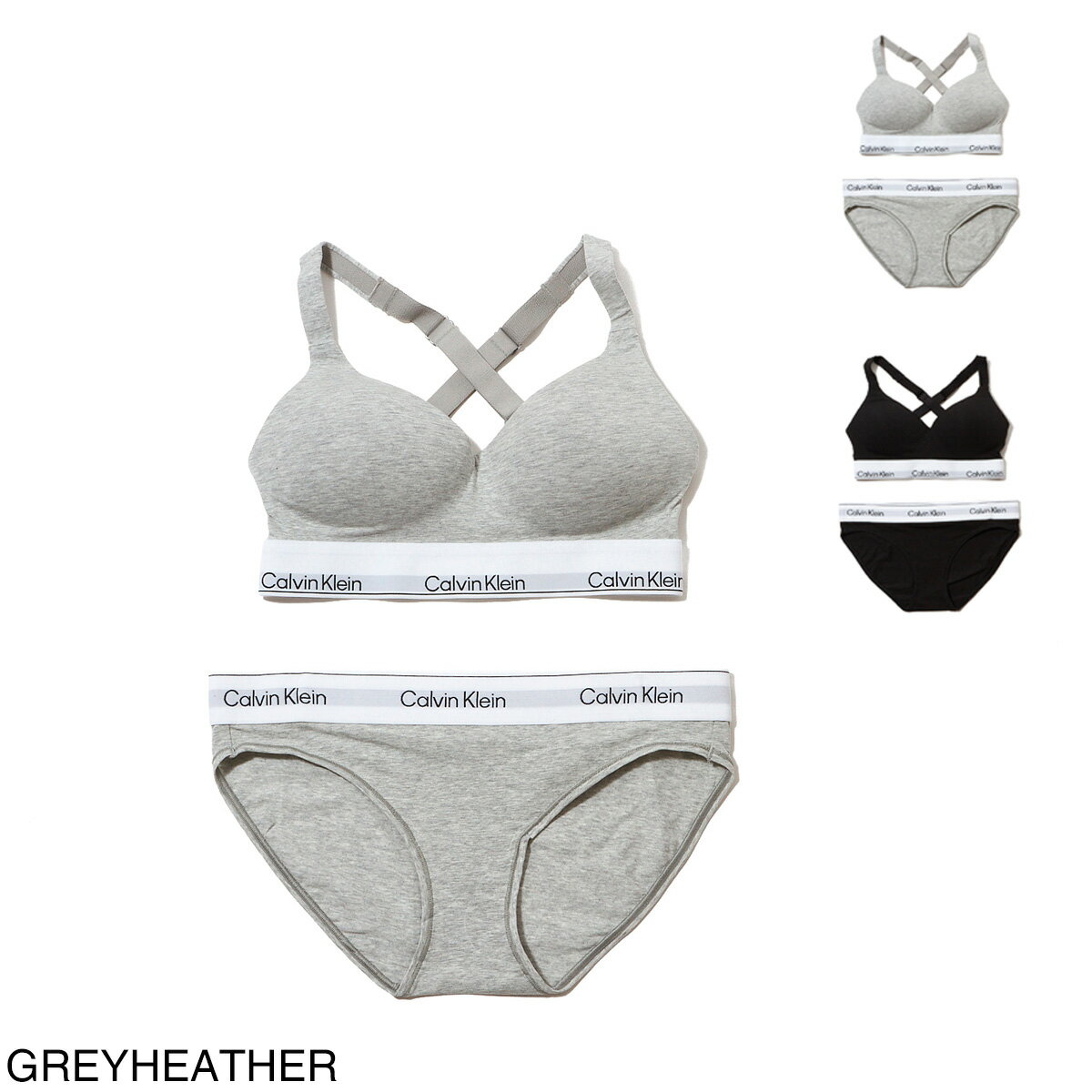 ����Х󥯥饤�� Calvin Klein �֥�&���硼�� �岼���å� ��ǥ����� qf8500 qf8520 p7a greyheather ICON COTTON MODAL�����ʸ��Բġ�