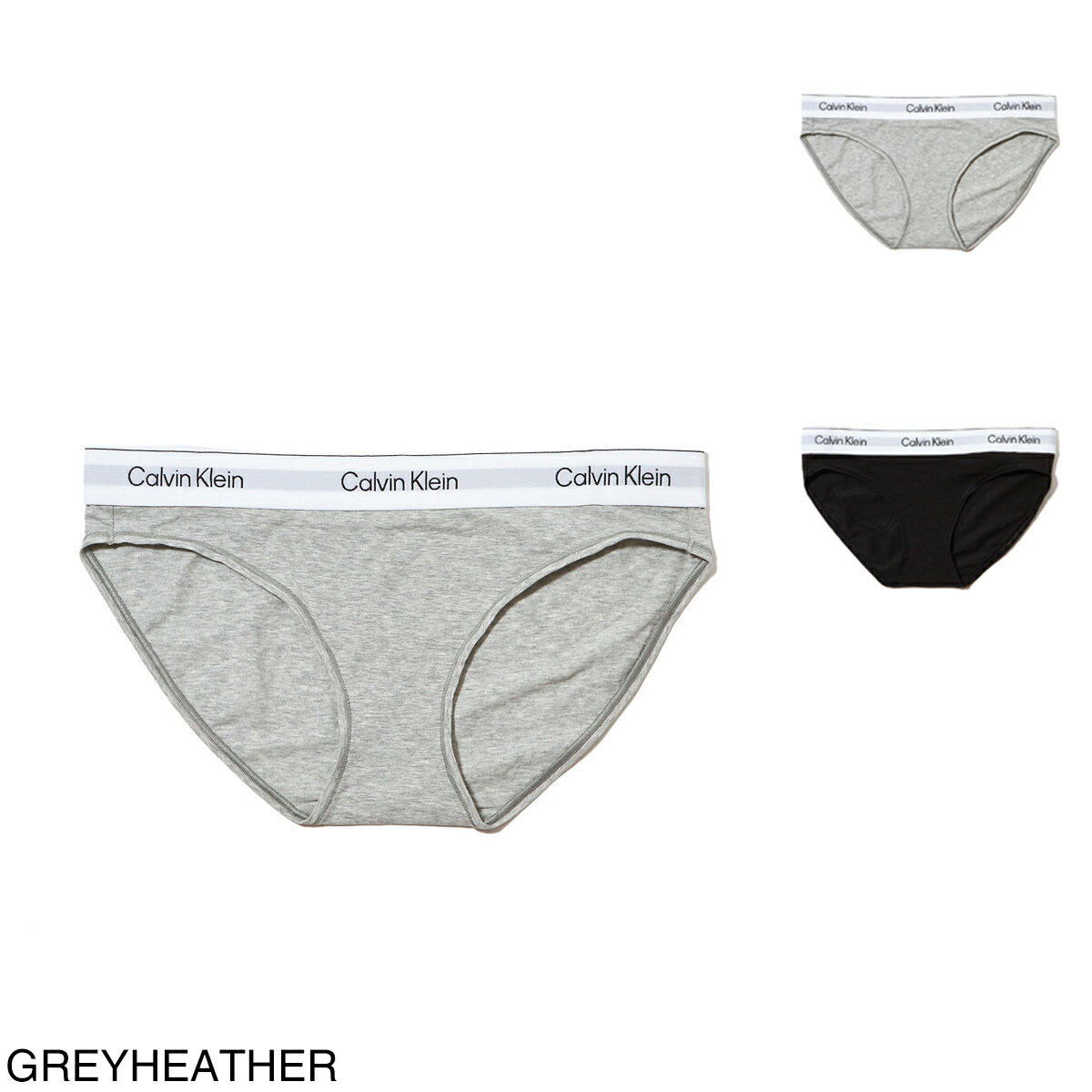 Rakuten - 『ネコポス対応(1点まで)』カルバンクライン Calvin Klein ビキニ ショーツ レディース lv00qf8520 p7a greyheather ICON COTTON MODAL BIKINI【返品交換不可】