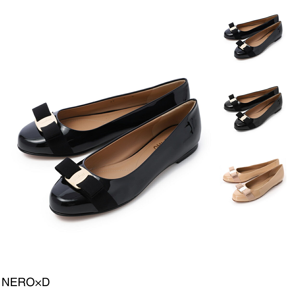 楽天市場】フラットシューズ 本革（ブランドフェラガモ）（レディース